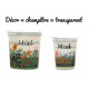 POTS EN PLASTIQUE "SIM" - IMPRESSION 4 COULEURS