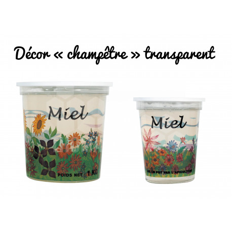 POTS EN PLASTIQUE "SIM" - IMPRESSION 4 COULEURS