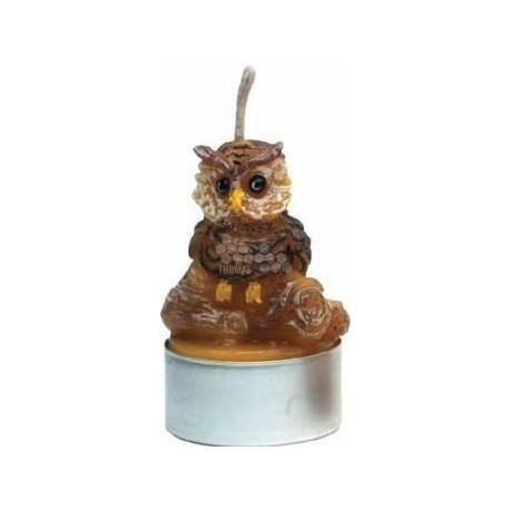 MOULE A BOUGIE : HIBOU SUR SOCLE