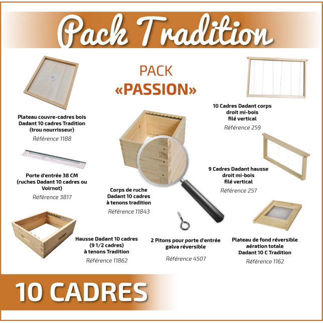 TRADITION : PACK PASSION DDT 10 SANS TOIT