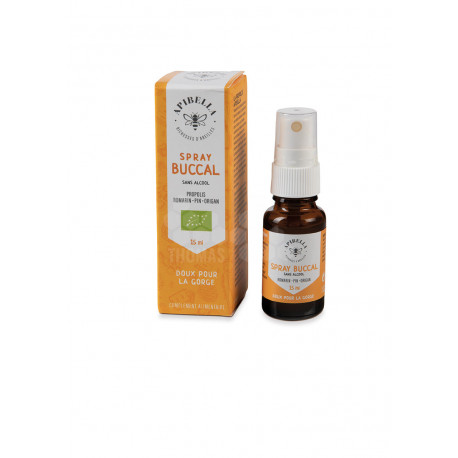 APIBELLA - SPRAY BUCCAL PROPOLIS HUIL. ESSENTIEL. SANS ALCOOL (15 ml)