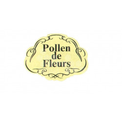 "TIQUETTES AUTOCOLLANTES ""POLLEN DE FLEURS"" "