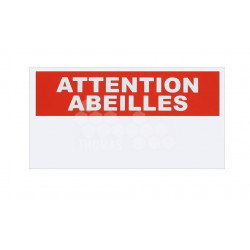 PANCARTE ATTENTION ABEILLES - RECTANGLE