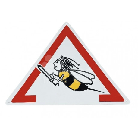 PANCARTE ATTENTION ABEILLES - TRIANGLE