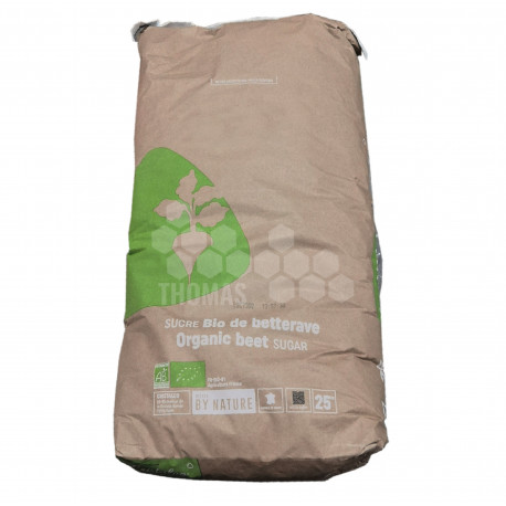 SUCRE BIO CRISTALLISE ORIGINE FRANCE (SAC 25Kg)