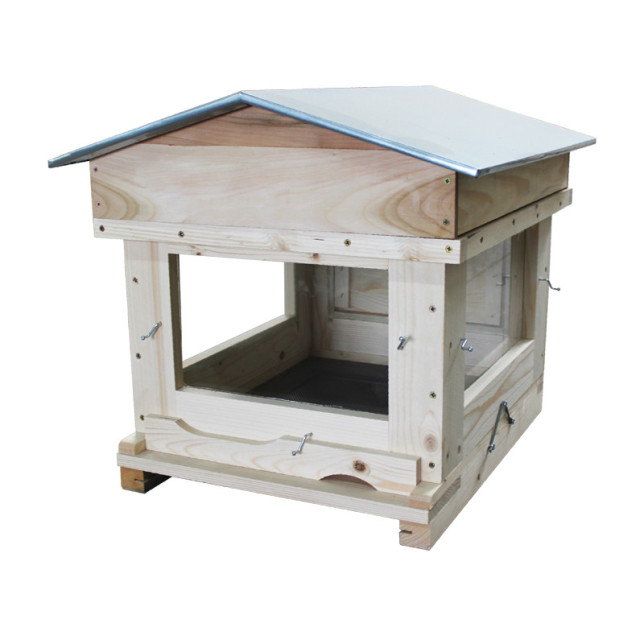 PRIBOIS : RUCHE D'OBSERVATION DDT 10 4 VITRES-TOIT CHALET+NOURRISSEUR
