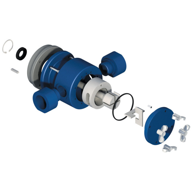 Pompe à palette triphasée pour transfert du miel 550 W