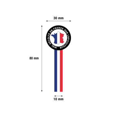 Étiquettes Numérotées Pour Ruche - Lot De 100, Plastique, Diamètre 3.5 Cm, 1 à 100