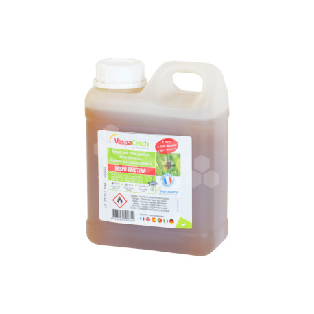 PIEGE A FRELONS VESPACATCH - ATTRACTIF- RECHARGE DE 1 L