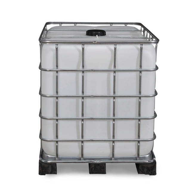 CONTAINER RENOVE PLASTIQUE 1000 L SUR ARMATURE (vide)