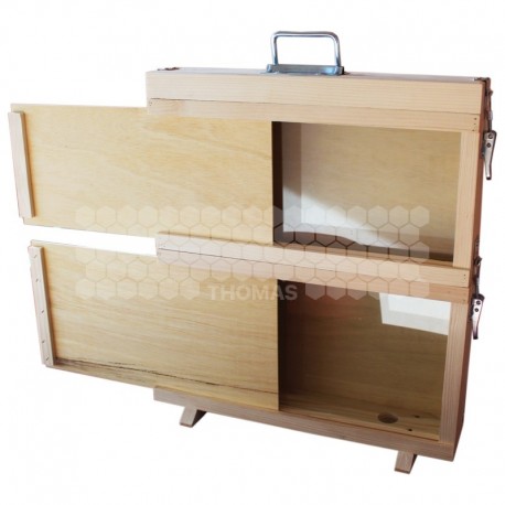 Ruchette d'observation vitrée complète 1 cadre Langstroth