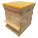Ruche mi-bois Dadant 10 cadres Passion Essencia® avec toit plat jaune