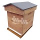 Ruche mi-bois Dadant 10 cadres Confort Essencia® toit chalet brut