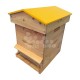 Ruche mi-bois Dadant 10 cadres Passion Essencia® toit chalet jaune