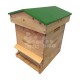 Ruche mi-bois Dadant 10 cadres Passion Essencia® toit chalet vert