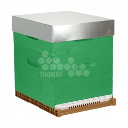 Ruche complète verte Dadant 10 cadres Pribois® (avec cadres)