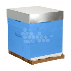 Ruche complète bleue Dadant 10 cadres Pribois® (avec cadres)