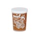 Pot plastique blanc transparent Tepp 5 Alvéoles 250 g (avec capsule)