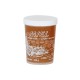 POTS EN PLASTIQUE "TEPP" - TRANSPARENTS AVEC IMPRESSION BLANCHE