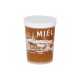 Pot plastique blanc transparent Tepp "Miel" 250 g (avec capsule)