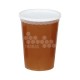 Pot plastique blanc transparent Tepp vierge 500 g (avec capsule)