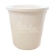 Pot plastique blanc opaque Tepp vierge 1 kg (avec capsule)