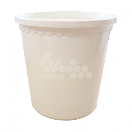 Pot plastique blanc opaque Tepp vierge 1 kg (avec capsule)
