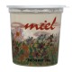 Pot plastique couleur transparent "Champêtre" 1 kg (avec capsule)