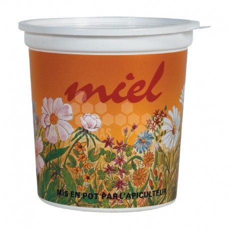 Pot plastique couleur opaque "Champêtre" 1 kg (avec capsule)