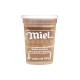 Pot blanc plastique transparent inviolable "Miel" 250 g Nicot®