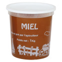POT PLASTIQUE SIM KG IMPRESSION BLANCHE TRANSPARENT
