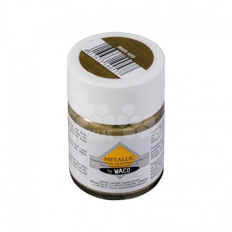 Peinture acrylique pour bougie - couleur or métallique (pot 50 ml)