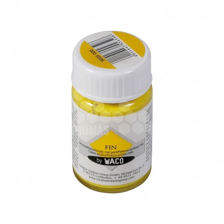 Peinture acrylique pour bougie - couleur or jaune mate (pot 50 ml)