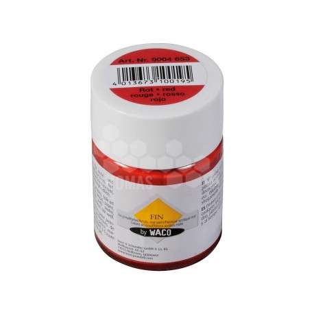 Peinture acrylique pour bougie - couleur rouge mate (pot 50 ml)