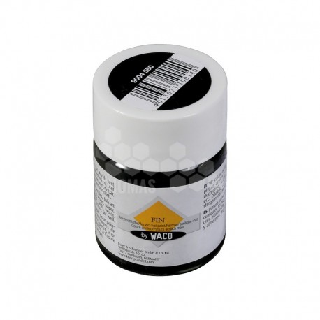 Peinture acrylique pour bougie - couleur noire mate (pot 50 ml)