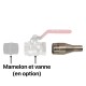 Raccord / réducteur pour relier la doseuse pondérale à un maturateur
