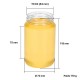 POT VERRE 500 GR 370 ML TO 63 NORMAL (PALETTE) SANS CAPSULE