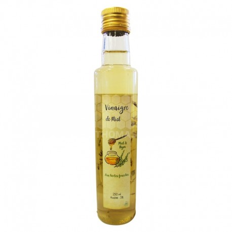 Vinaigre de miel et thym (bouteille 250 ml)