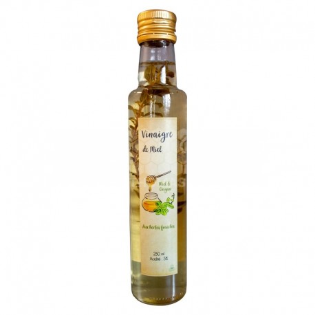 Vinaigre de miel et origan (bouteille 250 ml)