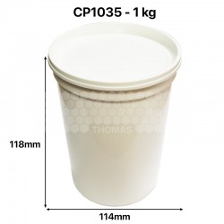 Pot miel en plastique opaque 1 kg PEP Nicot