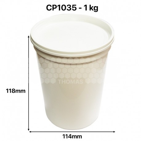 Pot miel en plastique opaque 1 kg PEP Nicot