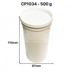 Pot miel en plastique opaque 500 g PEP Nicot
