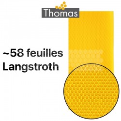 CIRE GAUFREE LANGSTROTH CONDITIONNEE - CARTON DE 4.5 KG