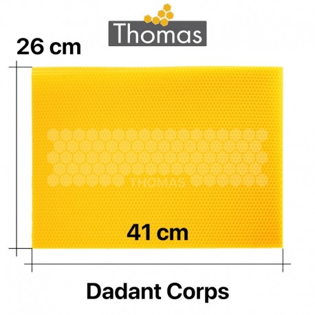 Feuilles de cire gaufrées 1 kg Thomas (emb. papier kraft)