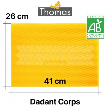 CIRE D'ABEILLE GAUFREE CERTIFIEE BIO -FR-BIO-01 (kg)