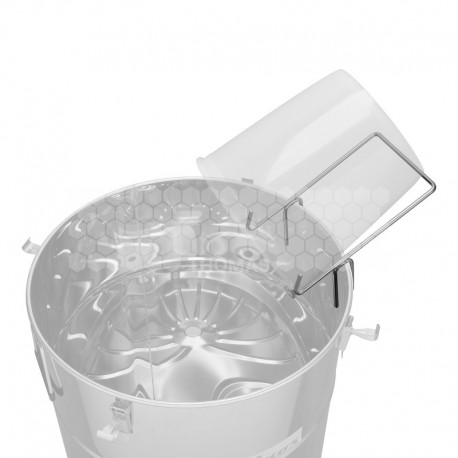 Support égouttoir en inox éco pour seau à miel