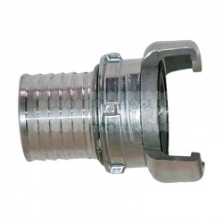 Demi raccord pompier cannelé à verrou Ø 40 x 49 mm