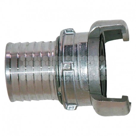 Demi raccord pompier cannelé à verrou Ø 50 x 60 mm