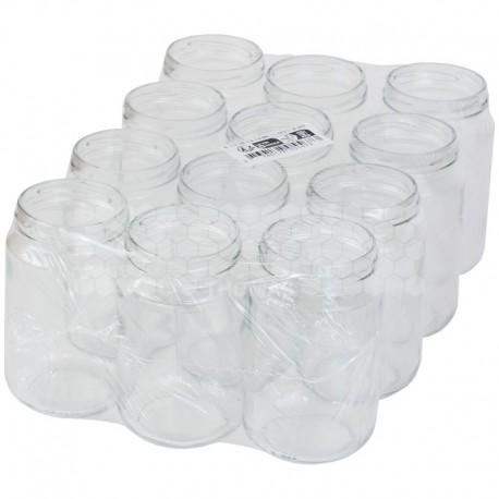 Pots verre Normal 500 g 370 ml TO 63 - pack 12 pots seuls