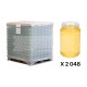 Pots verre Normal 500 g 378 ml TO 63 - palette 2048 pots seuls
